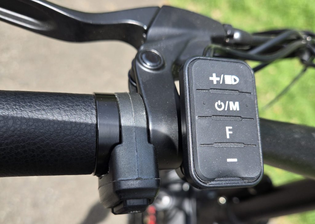 HeyBike Mars 2.0 pedal assist controls