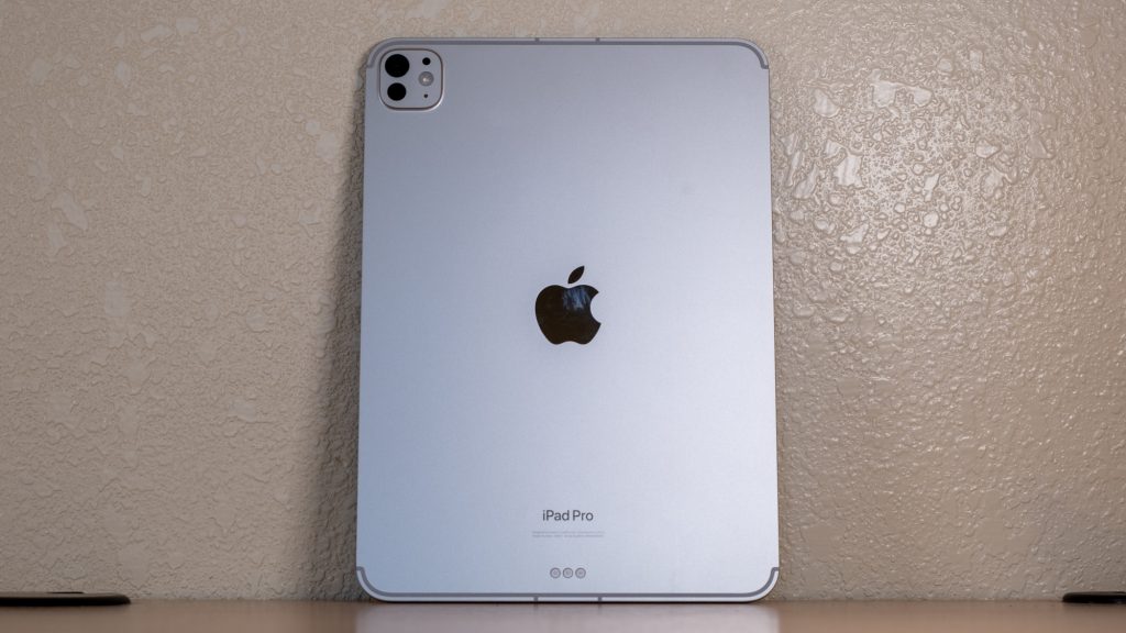 Back of the Apple iPad Pro (M4).