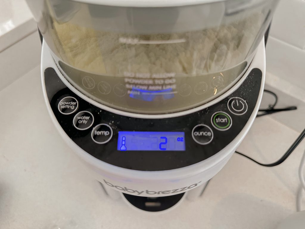 Baby Brezza Formula Pro Display Screen