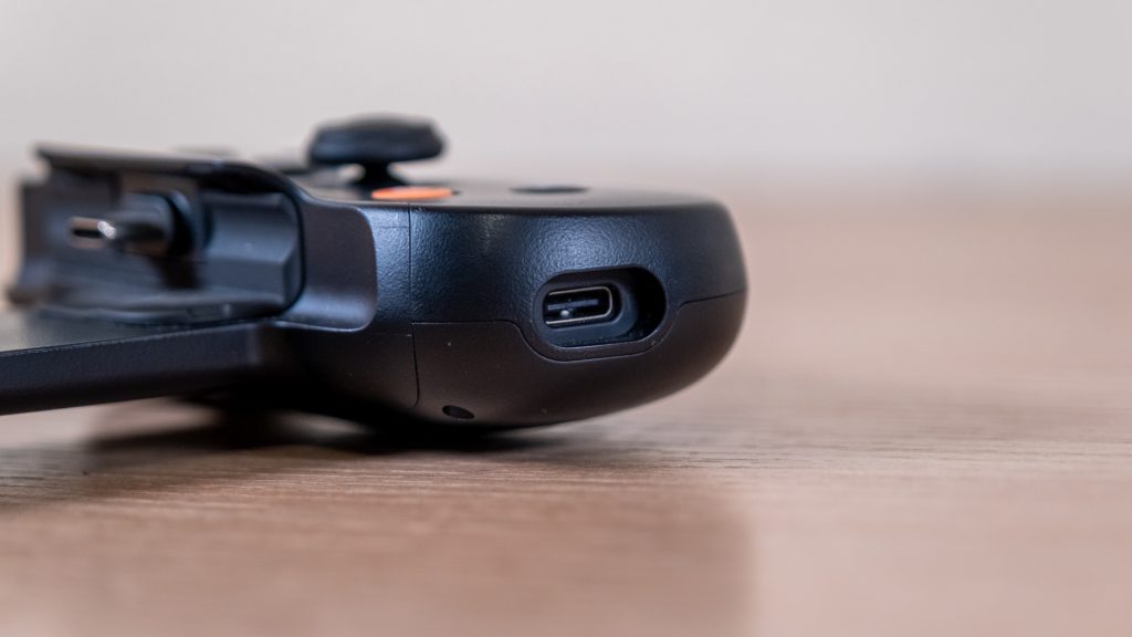 USB-C port on the Backbone One controller.