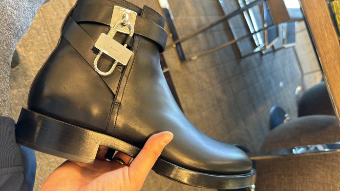 Givenchy Lock Ankle Boots In Leather for Men