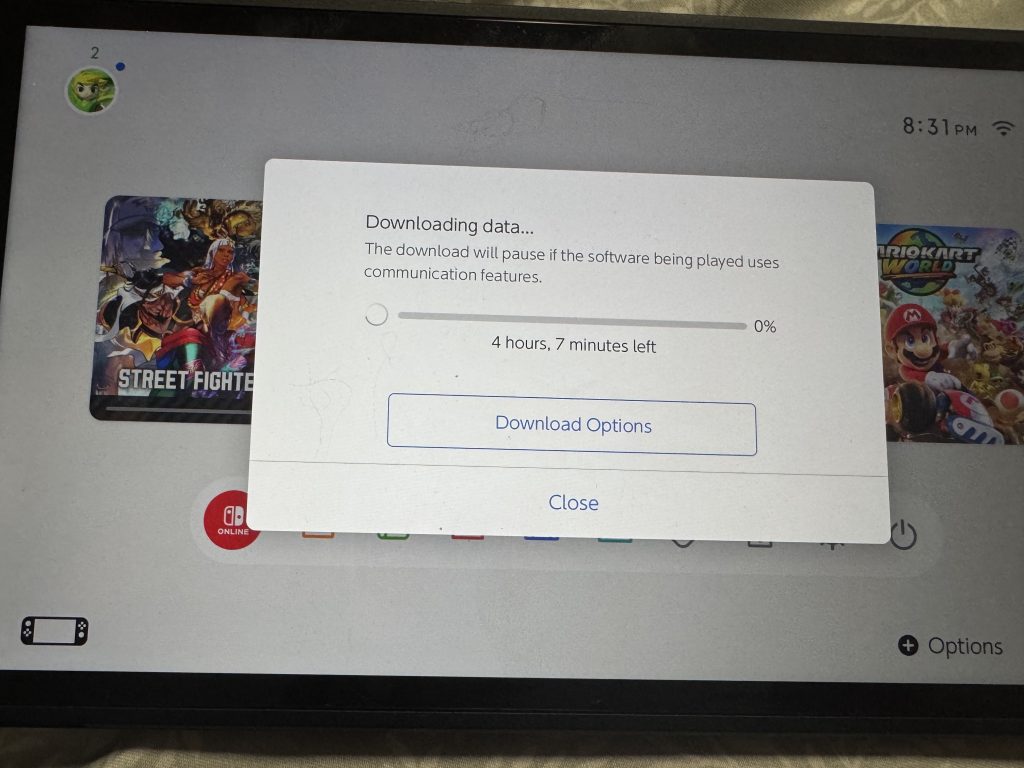 How Long it Takes to Download a Game with a Game-Key Card on the Nintendo Switch 2 Using Street Fighter 6 As an Example