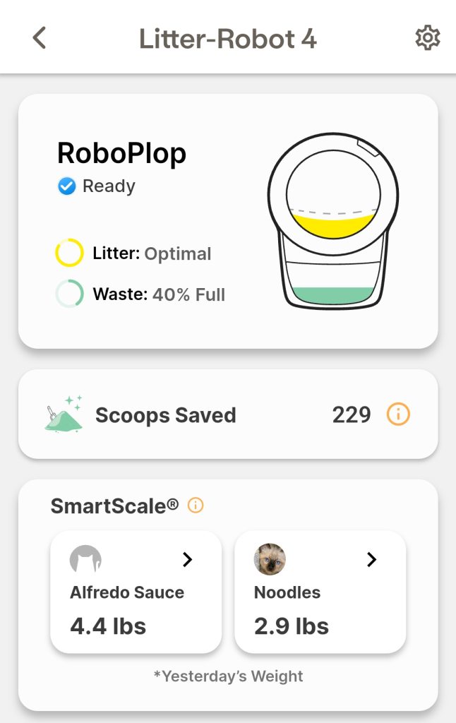 litter-robot 4 app