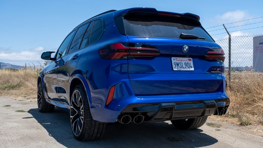 Rear of the 2025 BMW X5 M Competition