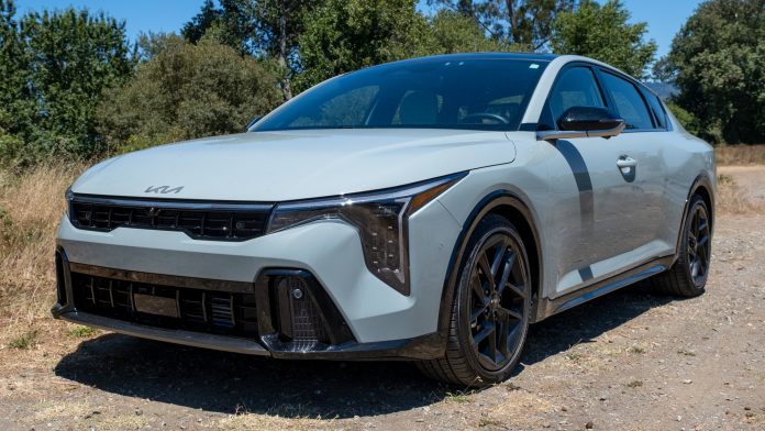 Front of the 2025 Kia K4 GT-Line Turbo