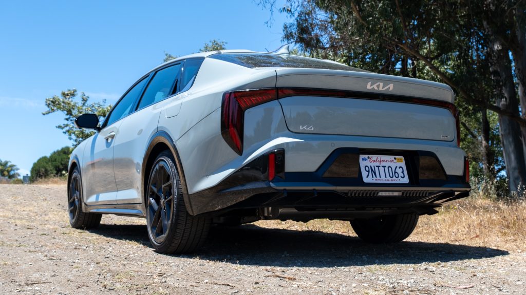 rear of the 2025 Kia K4 GT-Line Turbo