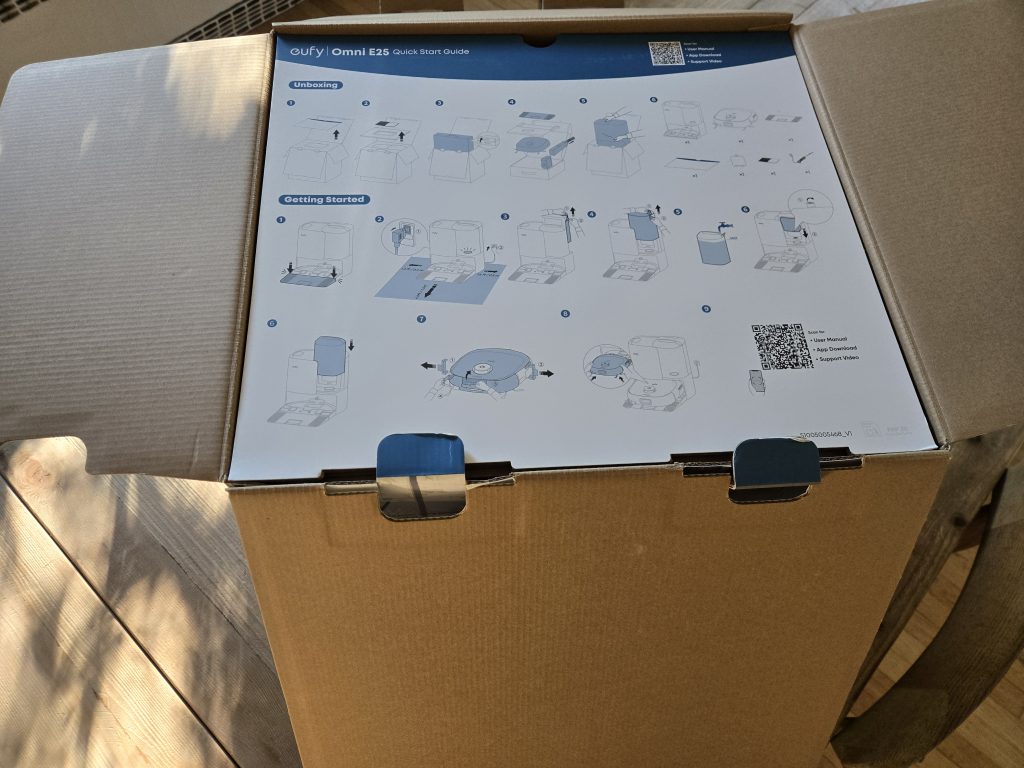 Eufy Omni E25 open packaging