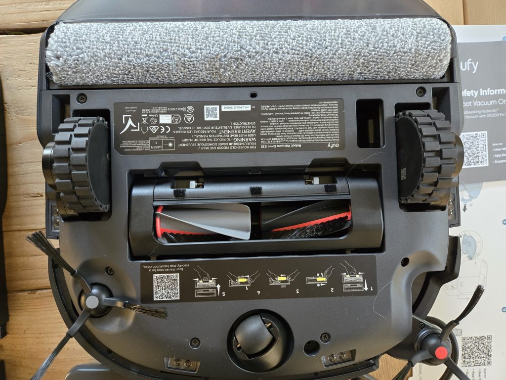 Eufy Omni E25 robot vacuum underneath