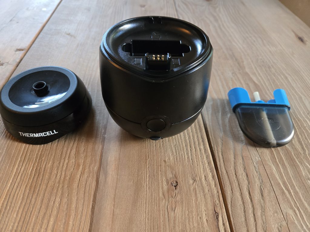 Thermacell E65 rechargeable mosquito repeller with lid and cartridge
