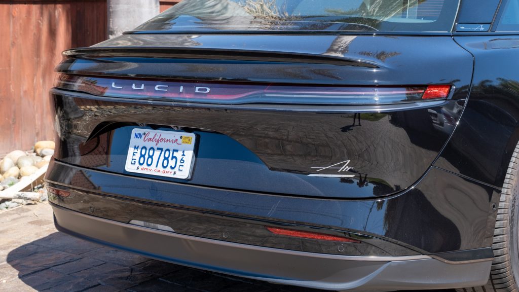 Rear of the Lucid Air Touring