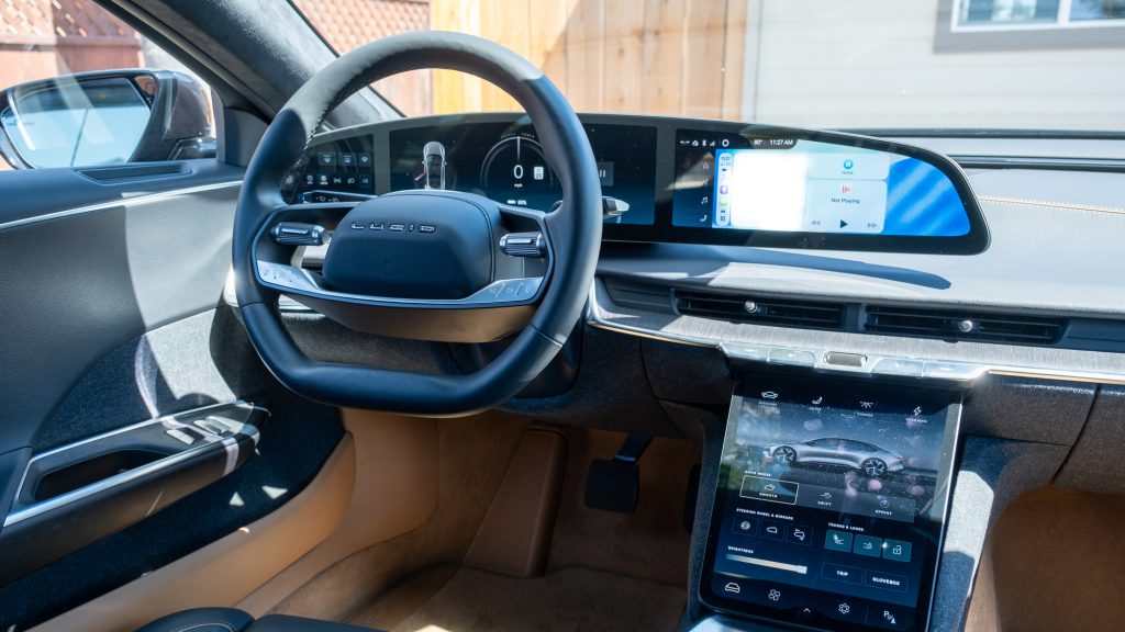 Controls in the Lucid Air Touring