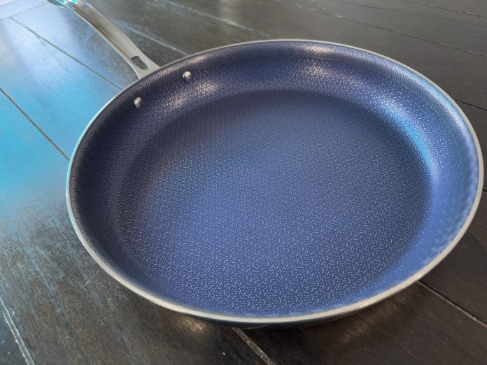 Viking 12-inch nonstick hybrid plus fry pan on table