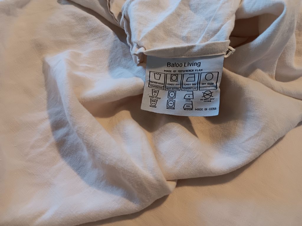 Care instructions for Baloo Stonewashed Linen Sheet Set