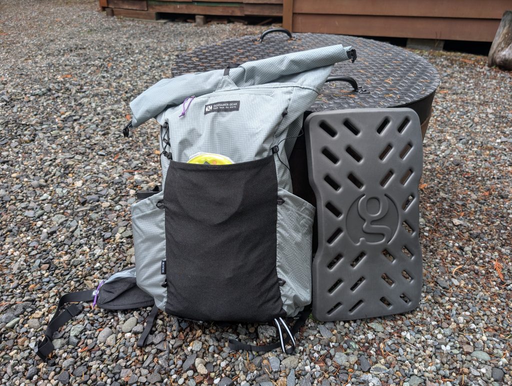 the removable sitpad on the Gossamer gear Skala 38