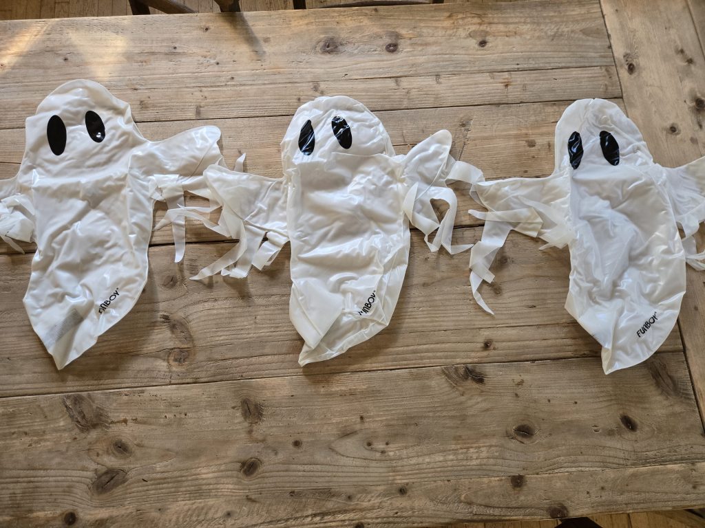 funboy inflatable hanging ghosts deflated