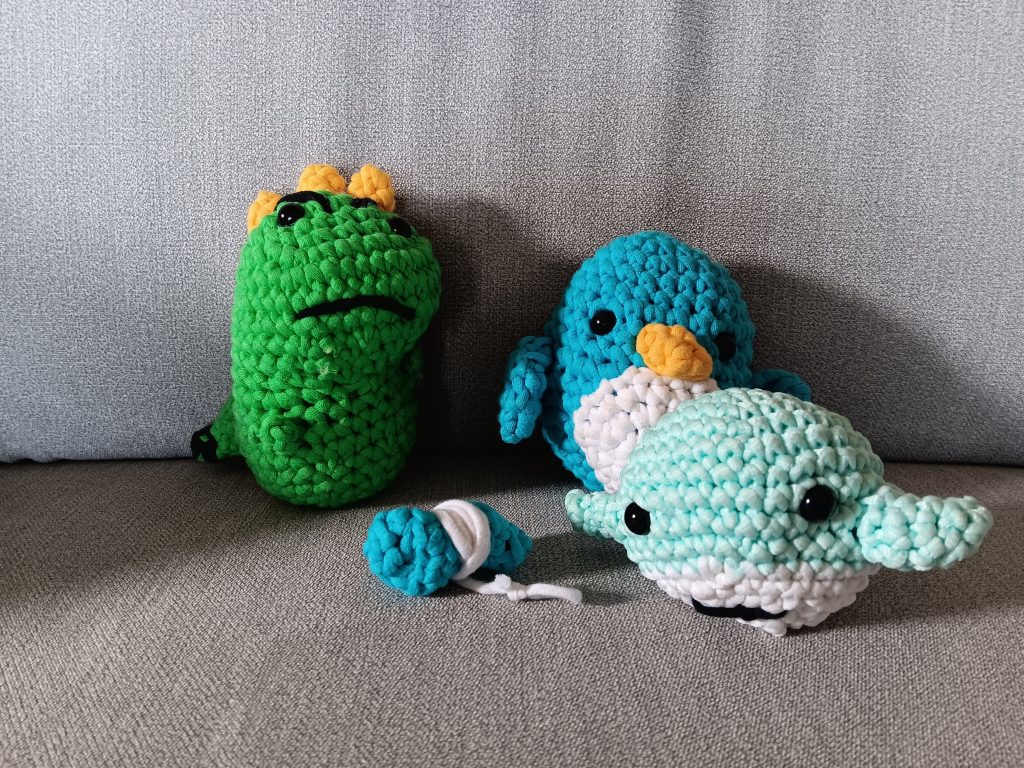 Three full-size Woobles