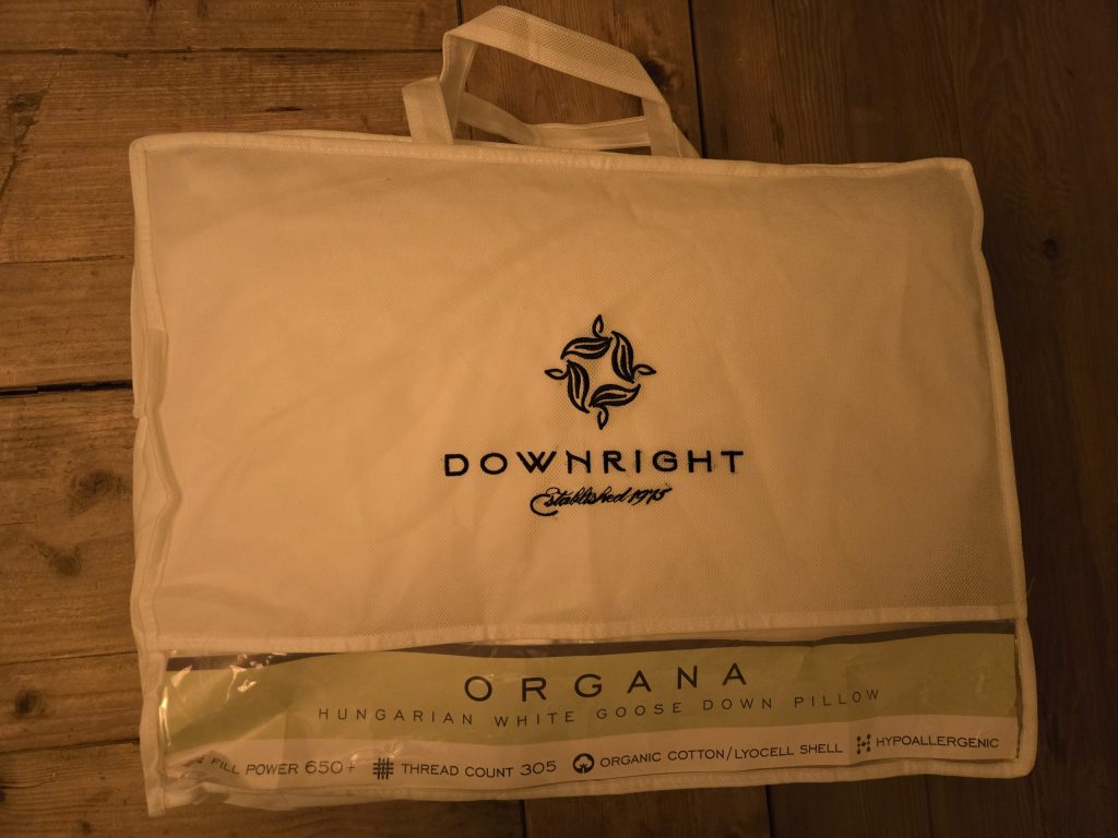Downright Organa White Goose Down Pillow Review