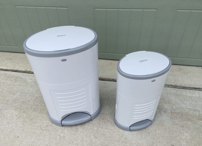 Dekor Eko diaper pail in Plus and Mini sizes