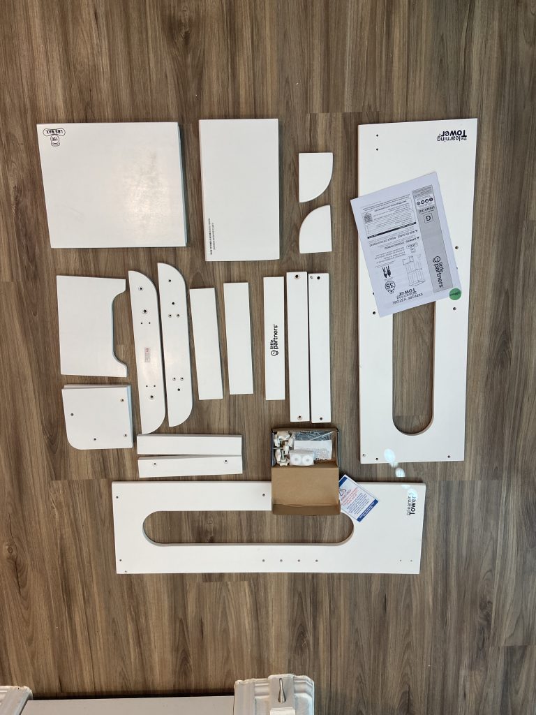 All the parts for the Explore 'N Store