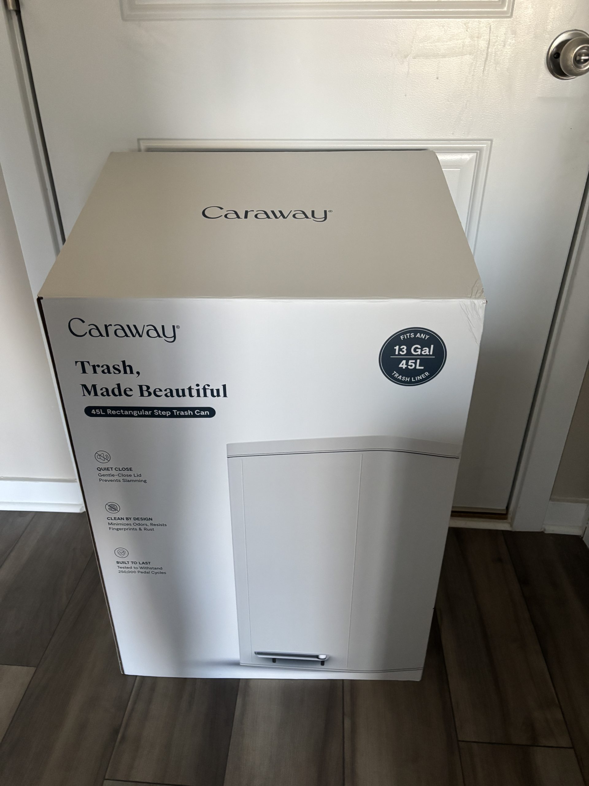 Caraway 45L Rectangular Step Trash Can
