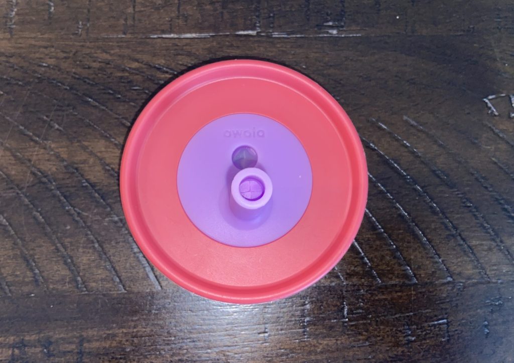top view of Owala Kids' Tumbler lid